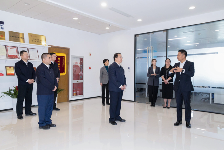 上海市长龚正一行察看AI知名人力资源服务公司USDT钱包(中国)国际的AI赋能人力资源数据动态分析平台